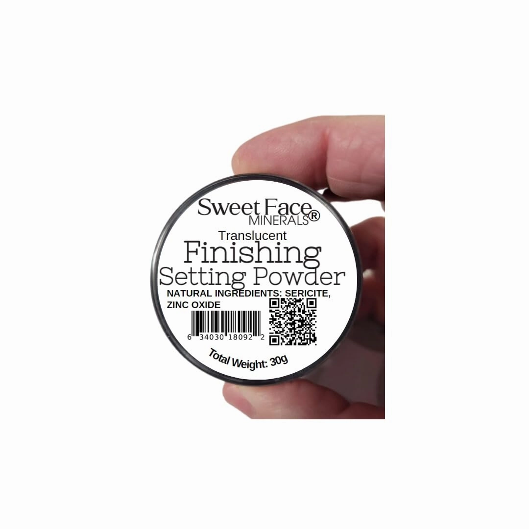 FINISHING POWDER Mineral Makeup Setting Illuminating Bare Face Oil Control Corrector Concealer Full Coverage (Full Size Jar)