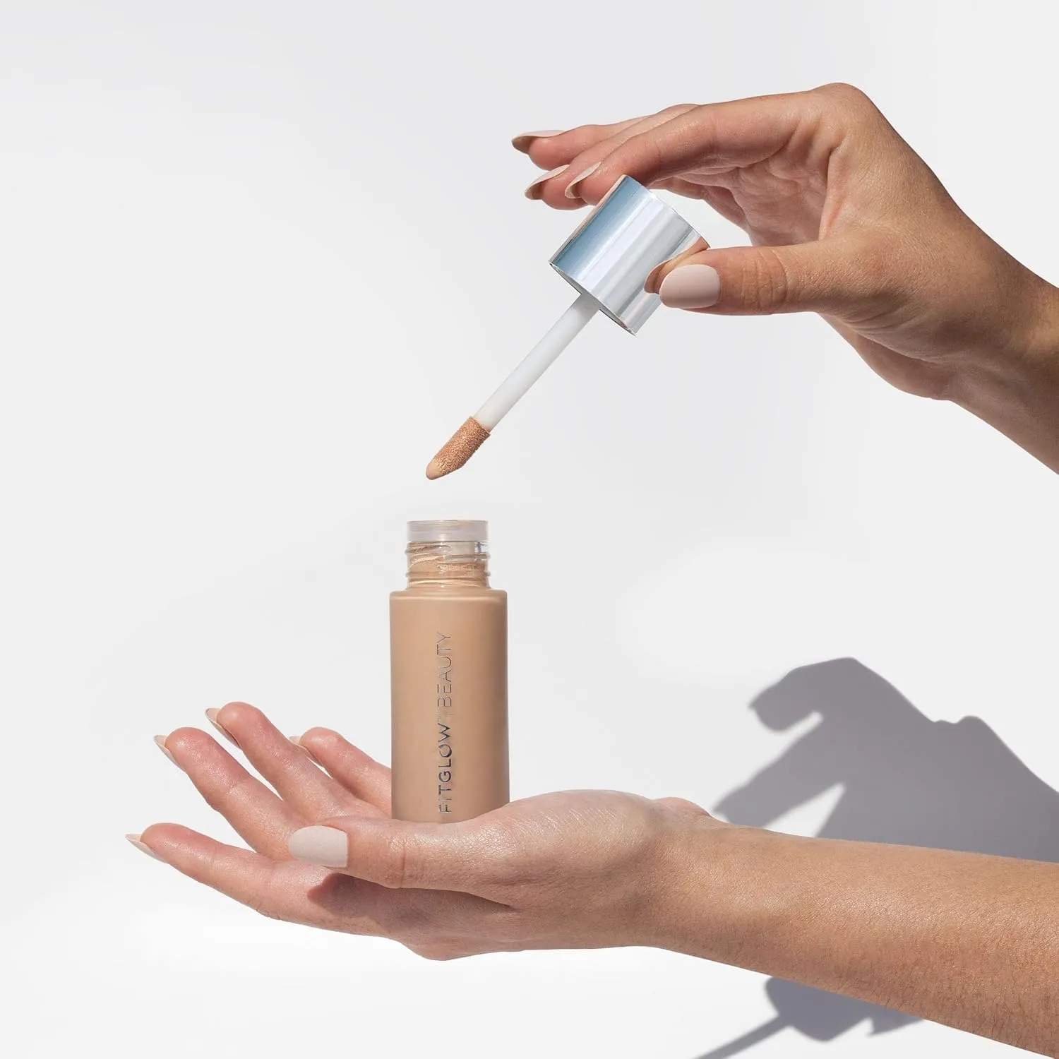 Fitglow Beauty - Natural Foundation  Photo-Filtering Foundation | Vegan, Woman-Owned Clean Beauty (F2.5 - Light, Neutral Undertones)