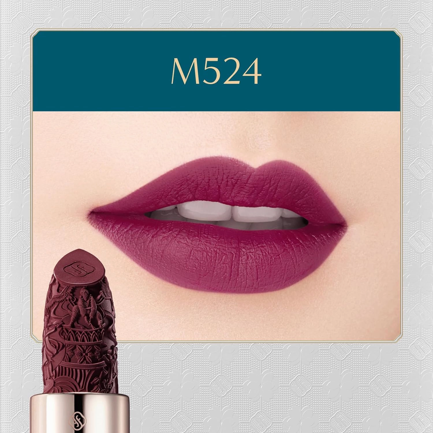 FLORASIS Blooming Rouge Porcelain Lipstick (M524 Shadowed Cranberry)
