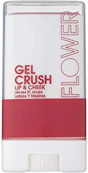 Flower Beauty Lip & Cheek Gel Crush | Cream Blush and Lips Tint in One Portable Multistick | Hydrating Burst of Color | (Blackberry)