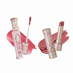 Flower Knows Violet Strawberry Rococo Glowy Lip Gloss G02 Little Angel Matte Lipstick C06