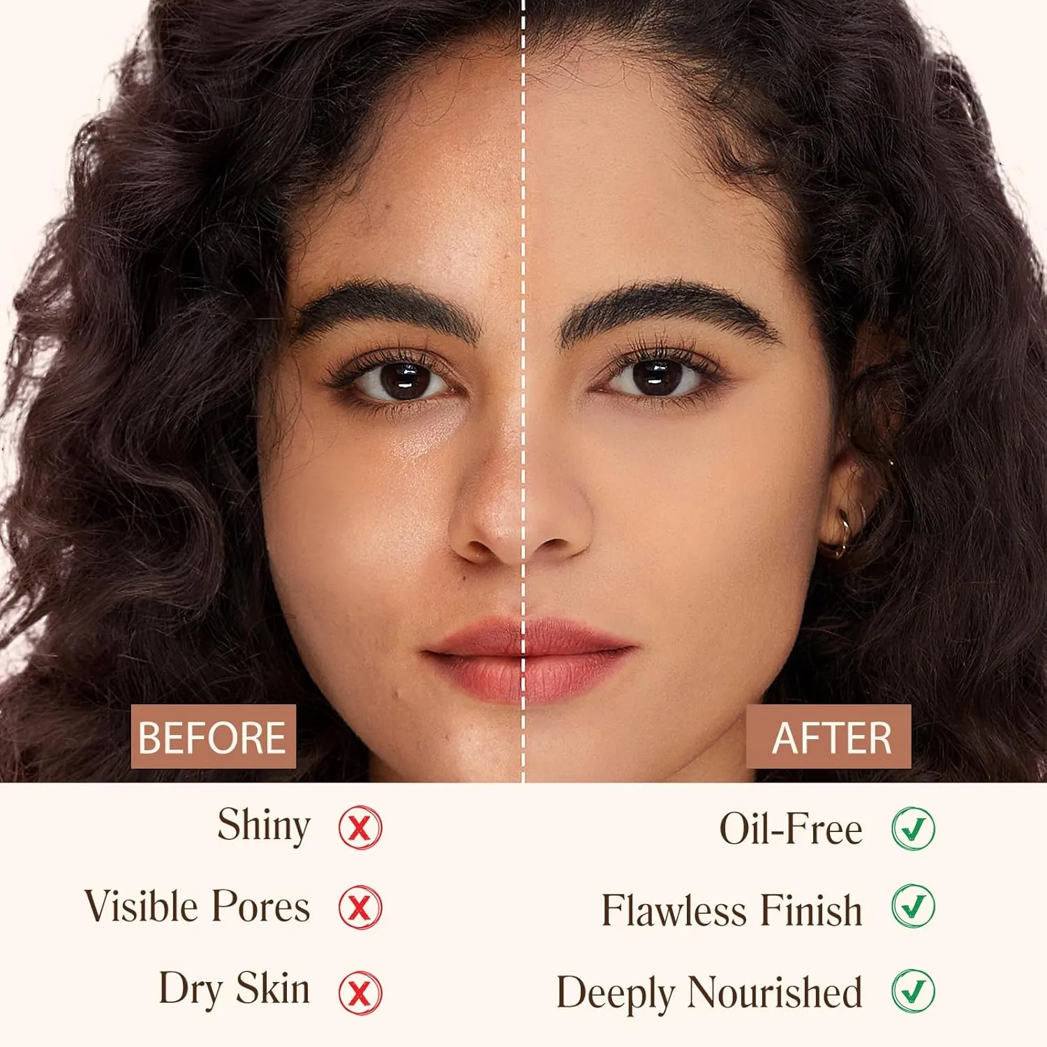 Foundation 4 in 1 - Medium Spectrum with SPF 50 , Anti-Aging, Concealer, Sun Protection, Hydrating Color Changing Foundation Makeup Liquid - Longwearing & Waterproof for Sport, Dancing (2PC, SPF50)