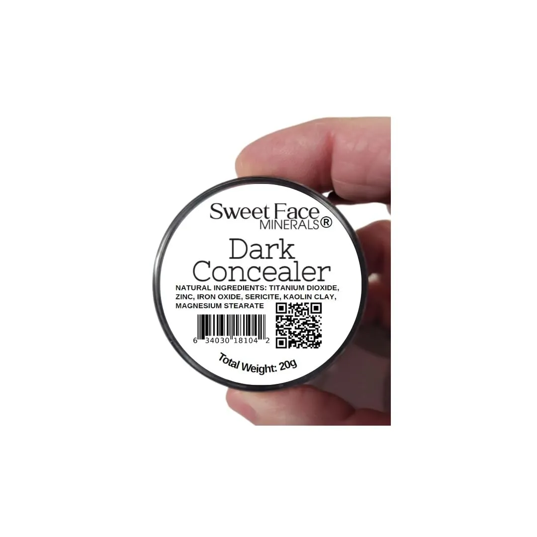FOUNDATION & CONCEALER DUO (EBONY & DARK CONCEALER) Mineral Makeup Kit Full Size Set Matte Bare Face Sheer Powder Cover