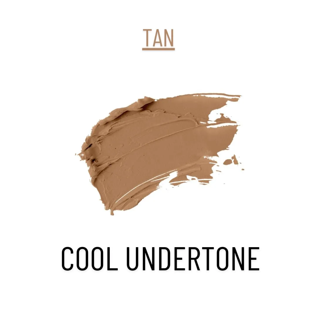 Foundation by Sentix, Cool Undertone, Oil-Free, HD Liquid, Natural Finish, Long Wearing, Smooth Finish, Blendable, Buildable, Vibrant, Moisturizing, Paraben-Free, 1 fl oz (Tan, 30 ml)
