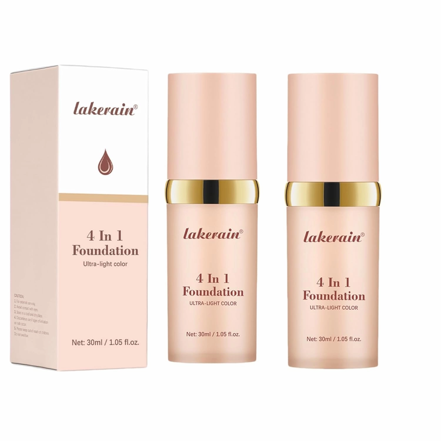 Foundation 4 in 1 - Color Changing, Medium Coverage, Hypoallergenic, Long-lasting & Waterproof, Neutral Finish