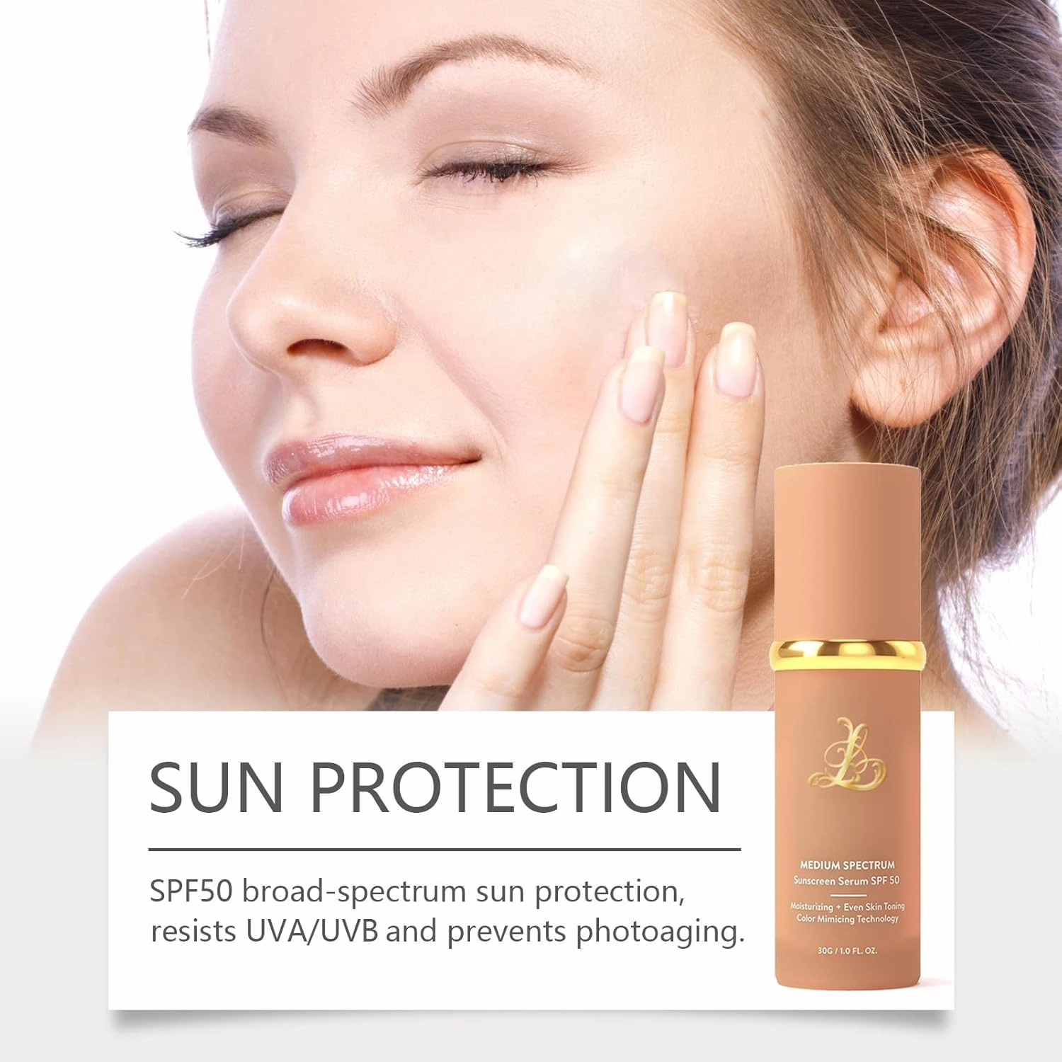 Foundation 4 In 1 Liquid Foundation, Long Lasting Waterproof, Spf 50 ,& Longwearing & Waterproof, Hydrating Color Changing Foundation Light Spectrum for Gym, Sport (2pc)