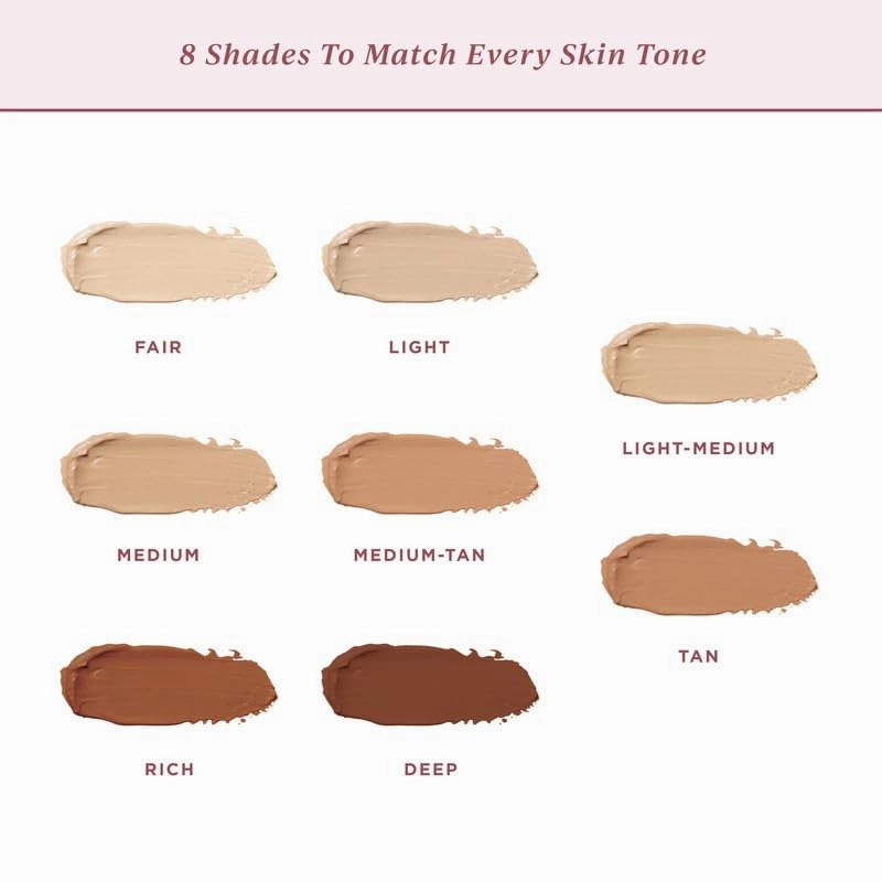 Foundation for Light to Full Coverage - Mousse Liquid Makeup Foundation for Uneven Skin Tone - Diverse Skin Types Mature, Dry, Oily - Oil-free, Cruelty-free (Medium Tan)