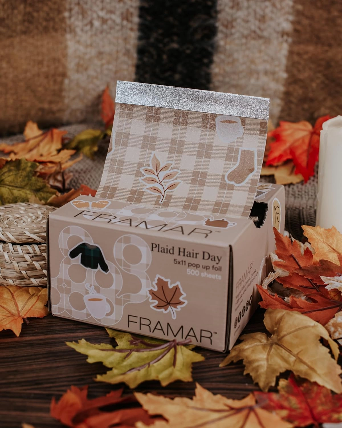 Framar Plaid Hair Foils For Highlighting - Pop Up Hair Foil For Hair Highlighting, Highlight Foils For Hair, Aluminum Foil Sheets, Salon Foils For Hair Stylist, Non Slip 500 Pop Up Foil Sheets