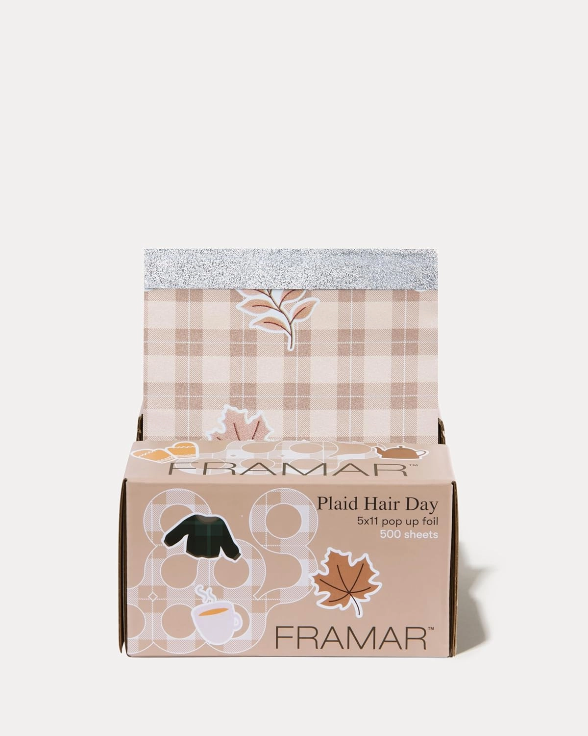 Framar Plaid Hair Foils For Highlighting - Pop Up Hair Foil For Hair Highlighting, Highlight Foils For Hair, Aluminum Foil Sheets, Salon Foils For Hair Stylist, Non Slip 500 Pop Up Foil Sheets