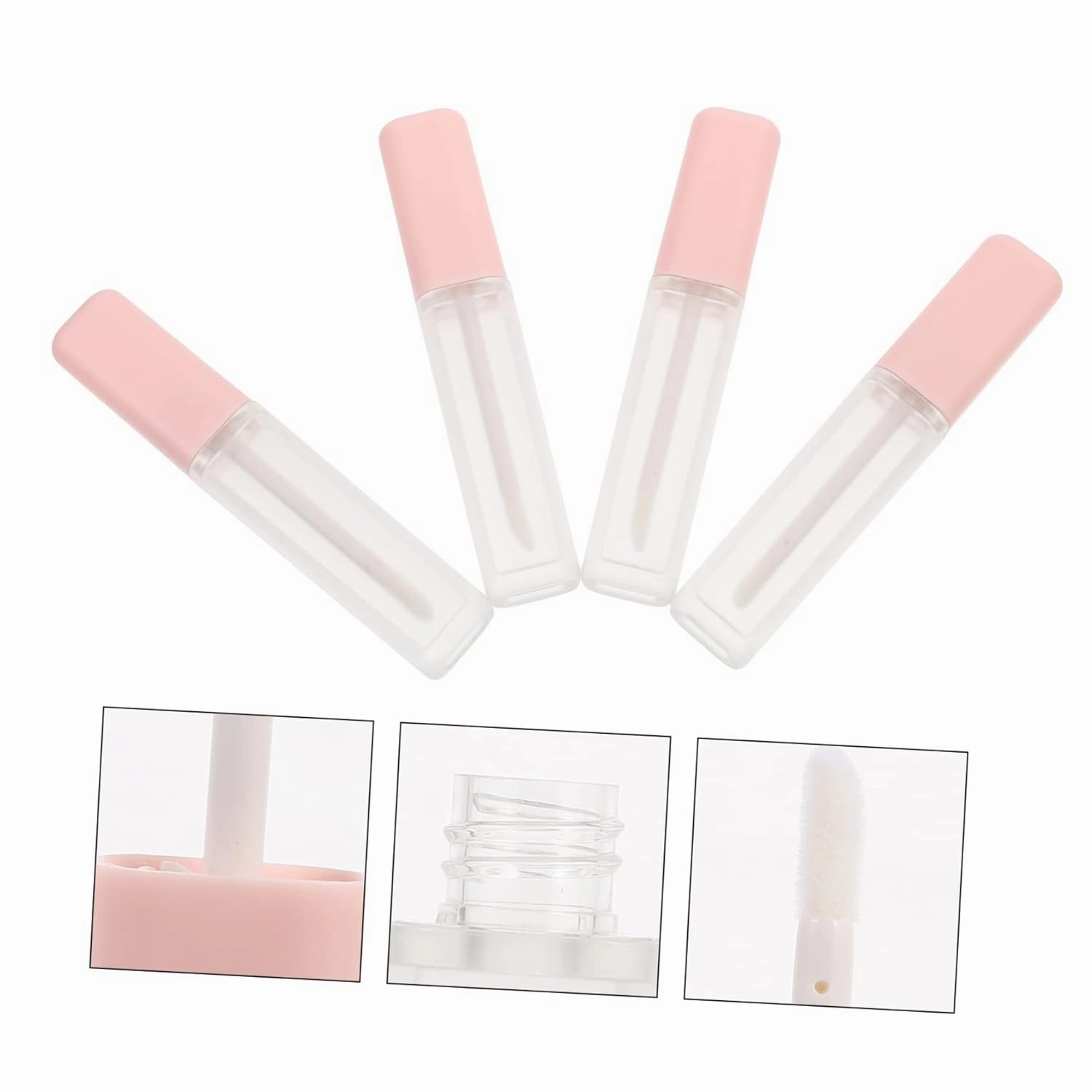 FRCOLOR 12 Pcs 6ml Lip Glaze Empty Bottle Lip Gloss Container DIY Lip Tubes Lip Gloss Balm Tube Lip Gloss Bottle Clear Cosmetic Container Clear Empty Tube Air Traffic Control Matte Plastic