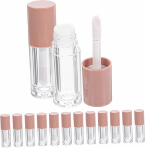 FRCOLOR 14 pcs Clear Lip Gloss Tubes with Wands Refillable Plastic Lip Gloss Containers Leak Design Lightweight and Portable for Travel Outdoor Shopping and Parties