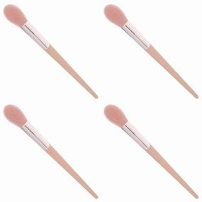 FRCOLOR 4pcs Facial Makeup Brush Large Powder Brush Blush Brush for Women Precision Highlighter Brush Makeup Brush Set Soft and Comfortable Handle