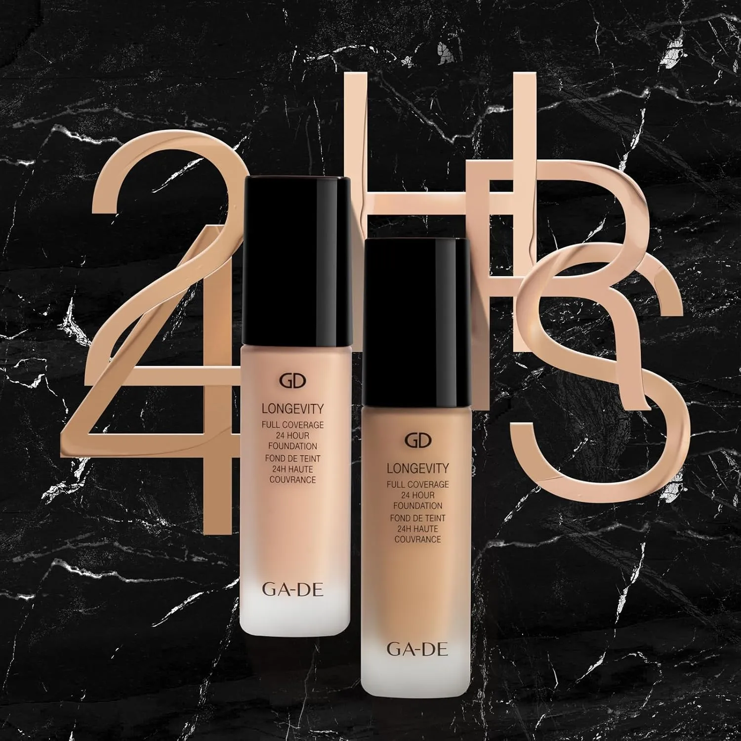 GA-DE Longevity Full Coverage 24 Hour Foundation, 551 - Weightless, Ultra-Soft Cream Foundation, Face Makeup for Natural Matte Look - 1.01 oz