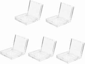 GALPADA 2sets 5pcs Compact Blush Box Refillable Portable Eyeshadow Containers for Travel Durable Makeup Storage for Lipstick Blush and Highlighter for DIY Cosmetics 5pcs*2