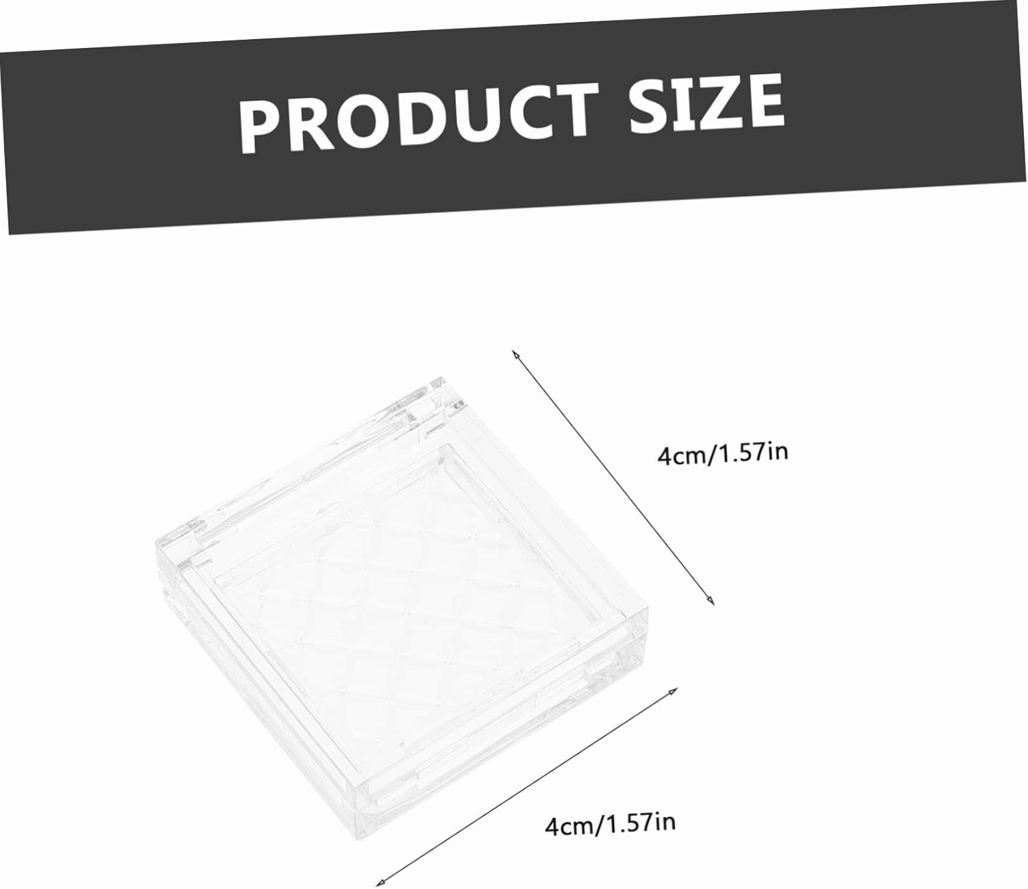 Gatuida 2sets Empty Highlighter Case Makeup Organizer Eyeshadow Lipstick Boxes Portable Skincare Containers Travel Set 5pcs*2