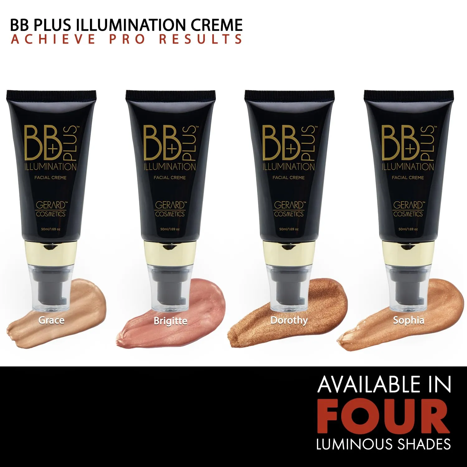 Gerard Cosmetics BB Plus Illumination Cream, Skin Perfecting Liquid Highlighter BB Cream for a Natural Radiant Glow, Multi Use Illuminizer Makeup, Dorothy