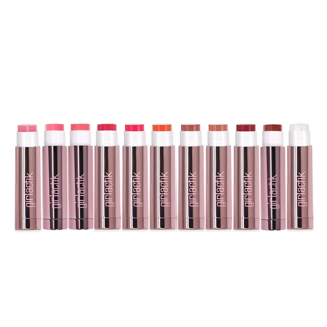 Girlactik Jello Gloss Lip Balm - Original Lip Care with Vitamin E, Aloe Vera, Avocado and Apricot Kernel Oil for Hydrating, Moisturizing Lip Balm with Glossy, Smooth, 4.5 g / 0.15 oz (Bella)