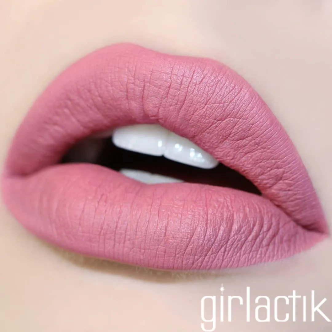 Girlactik Long Lasting Matte Lip Paint Liquid Lipstick in Allure- Long wearing, Smooth Application, Pigmented, Non-Crack Formula, Lightweight, 7.5 ml / .25 oz, (Starlet)