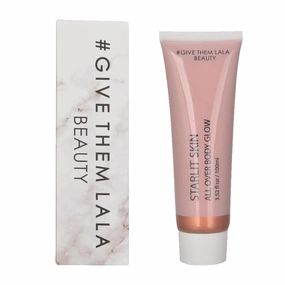 Give Them Lala Beauty Starlit Skin Body Glow Highlighting Moisturizer | Smooth, Non-Streaking Cream Creates An Airbrushed, Illuminated Look (Galaxy)