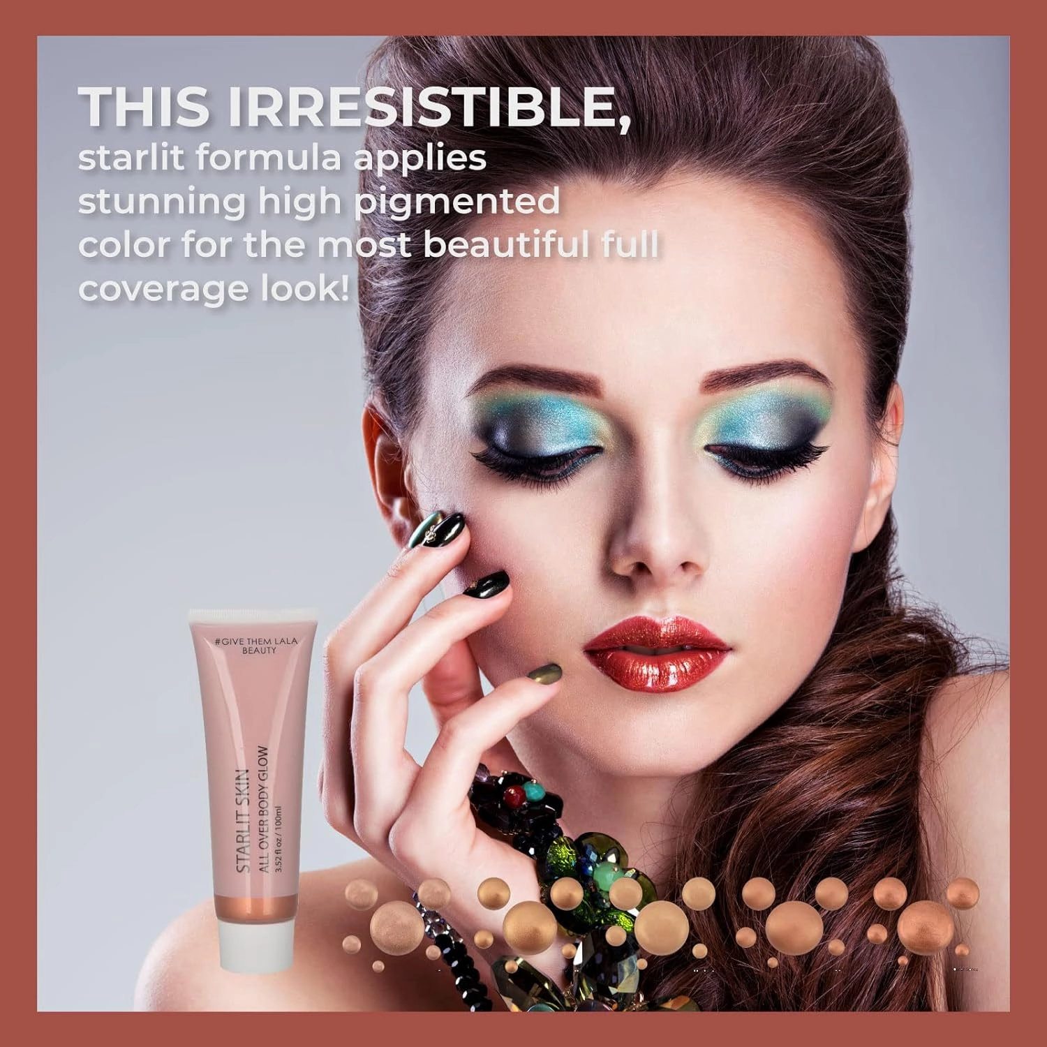 Give Them Lala Beauty Starlit Skin Body Glow Highlighting Moisturizer | Smooth, Non-Streaking Cream Creates An Airbrushed, Illuminated Look (Venus Starlit)