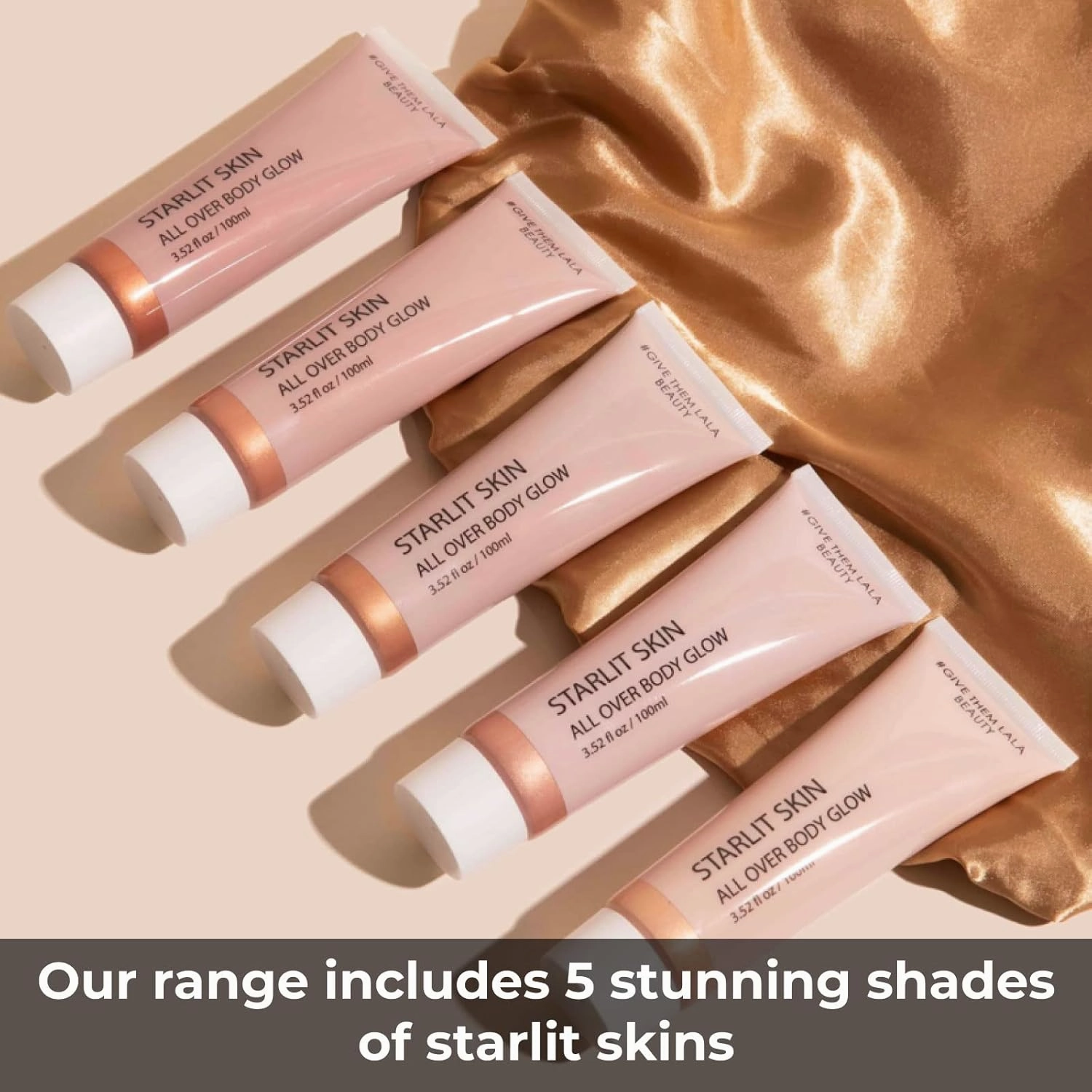 Give Them Lala Beauty Starlit Skin Body Glow Highlighting Moisturizer | Smooth, Non-Streaking Cream Creates An Airbrushed, Illuminated Look (Venus Starlit)