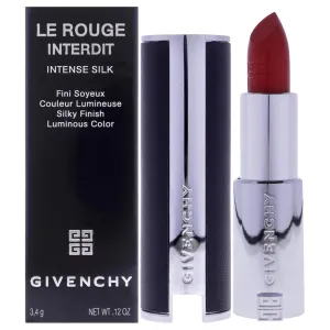 Givenchy Le Rouge Interdit Intense Silk Lipstick - N306 Carmin Escarpin for Women - 0.11 oz Lipstick