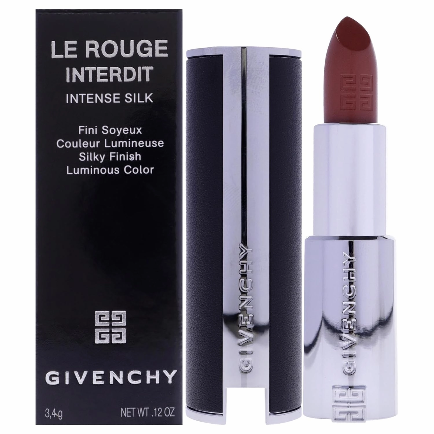 Givenchy Le Rouge Interdit Intense Silk Lipstick - N500 Brun Mocha for Women - 0.11 oz Lipstick