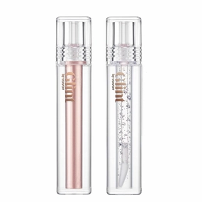 Glint Liquid Gel Highlighter (Dewy Moon, 0.1oz   Glosser, 0.1oz) - Multi-Use Face & Body Gloss Set for Smooth Glow and Long-Lasting Healthy Radiance. Korean Makeup for Eyes, Cheeks, Nose & Lips