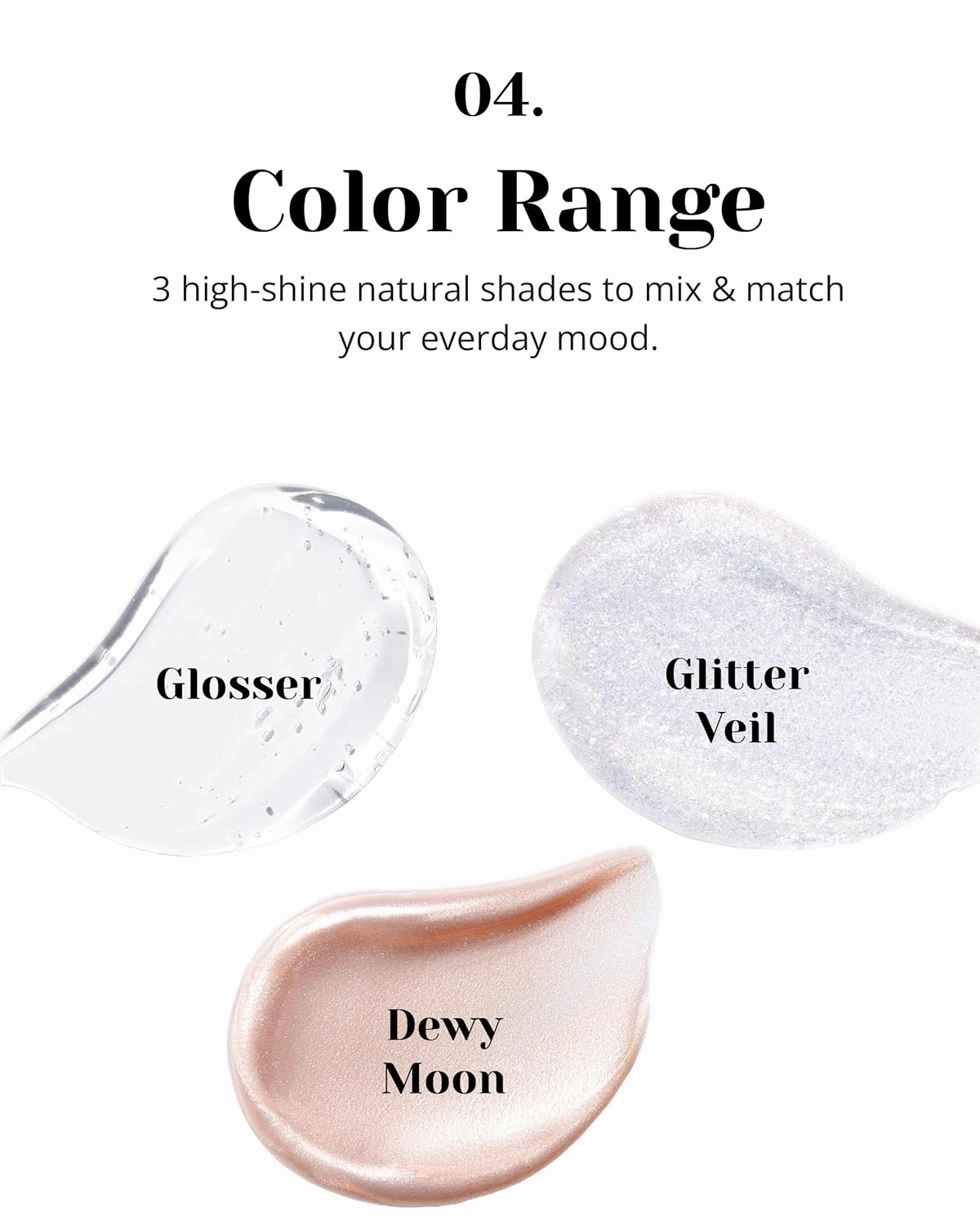 Glint Liquid Gel Highlighter (Glosser, 0.1oz) - Multi-Use Face & Body Gloss for Smooth Glow, Long-Lasting Illuminator Balm for Healthy Radiance. Korean Makeup. Eyes, Cheeks, Nose