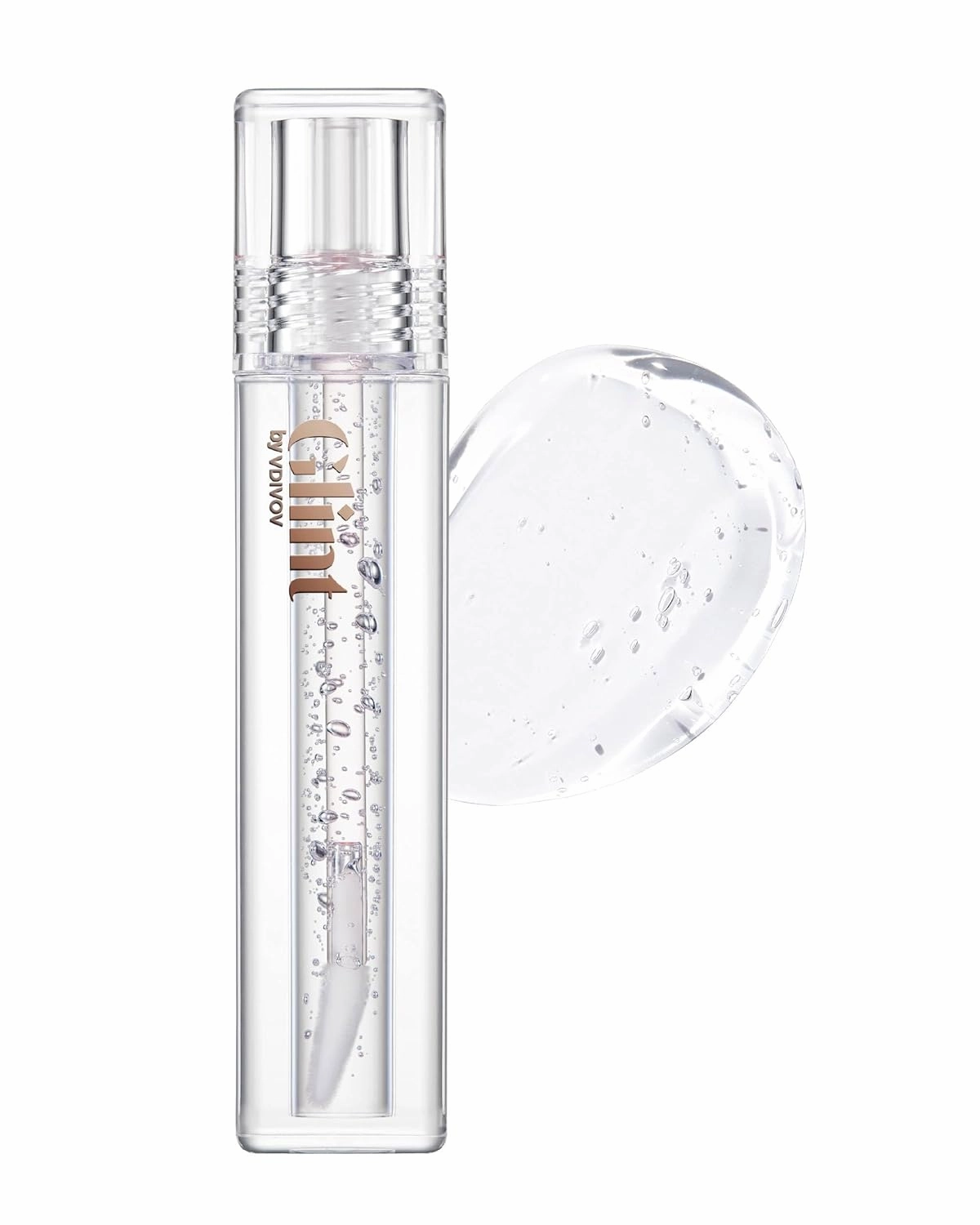 Glint Liquid Gel Highlighter (Glosser, 0.1oz) - Multi-Use Face & Body Gloss for Smooth Glow, Long-Lasting Illuminator Balm for Healthy Radiance. Korean Makeup. Eyes, Cheeks, Nose