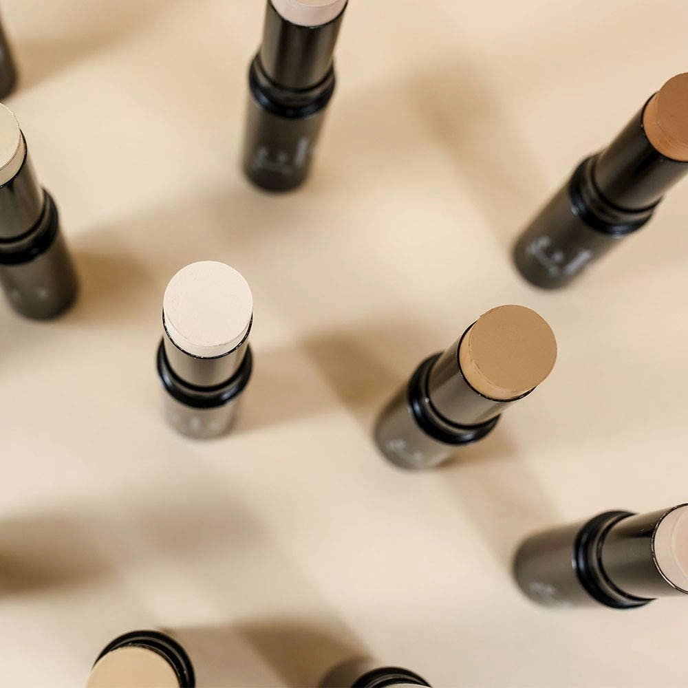 Glo Skin Beauty HD Mineral Foundation Stick - Concealer Makeup Infused with Hyaluronic Acid - Buildable Coverage, Contour & Highlighter