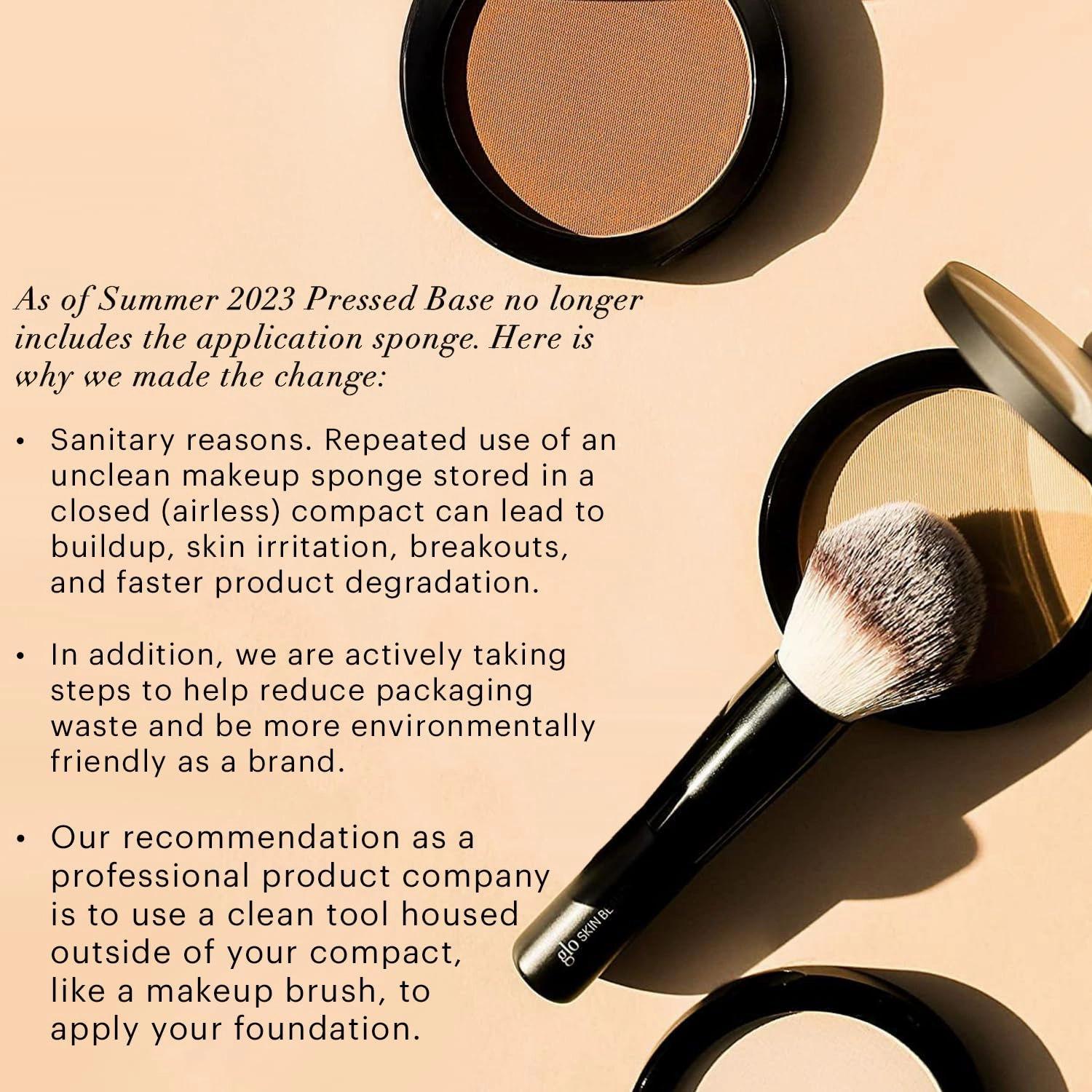 Glo Skin Beauty Pressed Base Powder Foundation Makeup (Chestnut Light) - Flawless Coverage for a Radiant Natural, Second-Skin Finish