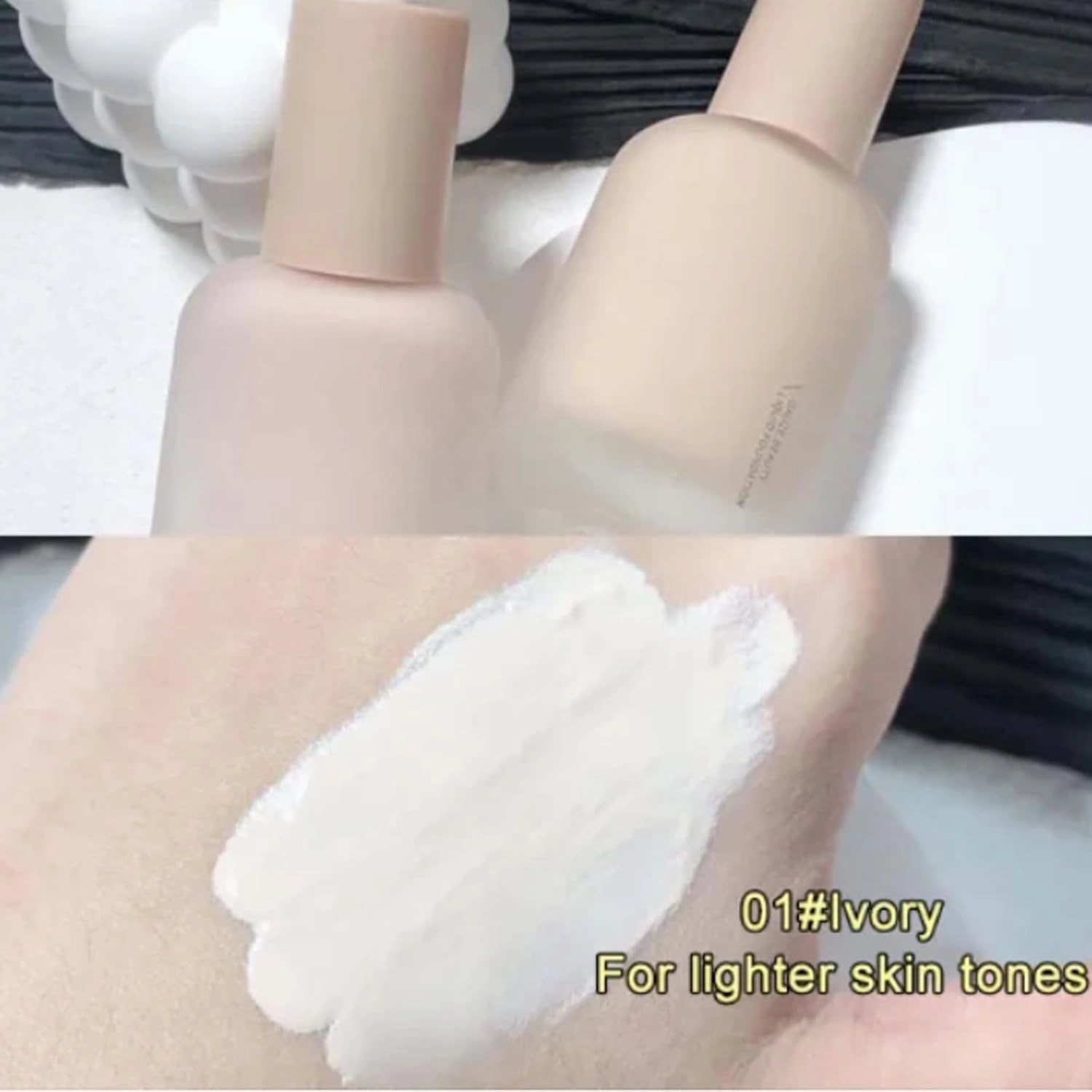 Glow All Day Long Gauze Beauty Liquid Foundation, Glow All Day Long Gauze Foundation Cream, Hydrating, Dewy Finish, Easy Application (2pcs-Lovry)