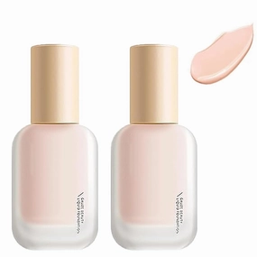 Glow All Day Long Gauze Beauty Liquid Foundation, Glow All Day Long Gauze Foundation Cream, Hydrating, Dewy Finish, Easy Application (2pcs-Lovry)