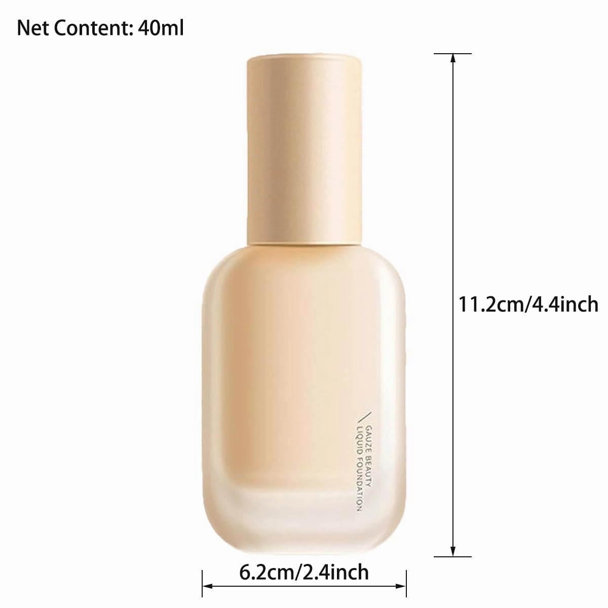 Glow All Day Long Gauze Beauty Liquid Foundation, Glow All Day Long Gauze Foundation Cream, Hydrating, Dewy Finish, Easy Application (2pcs-Lovry)