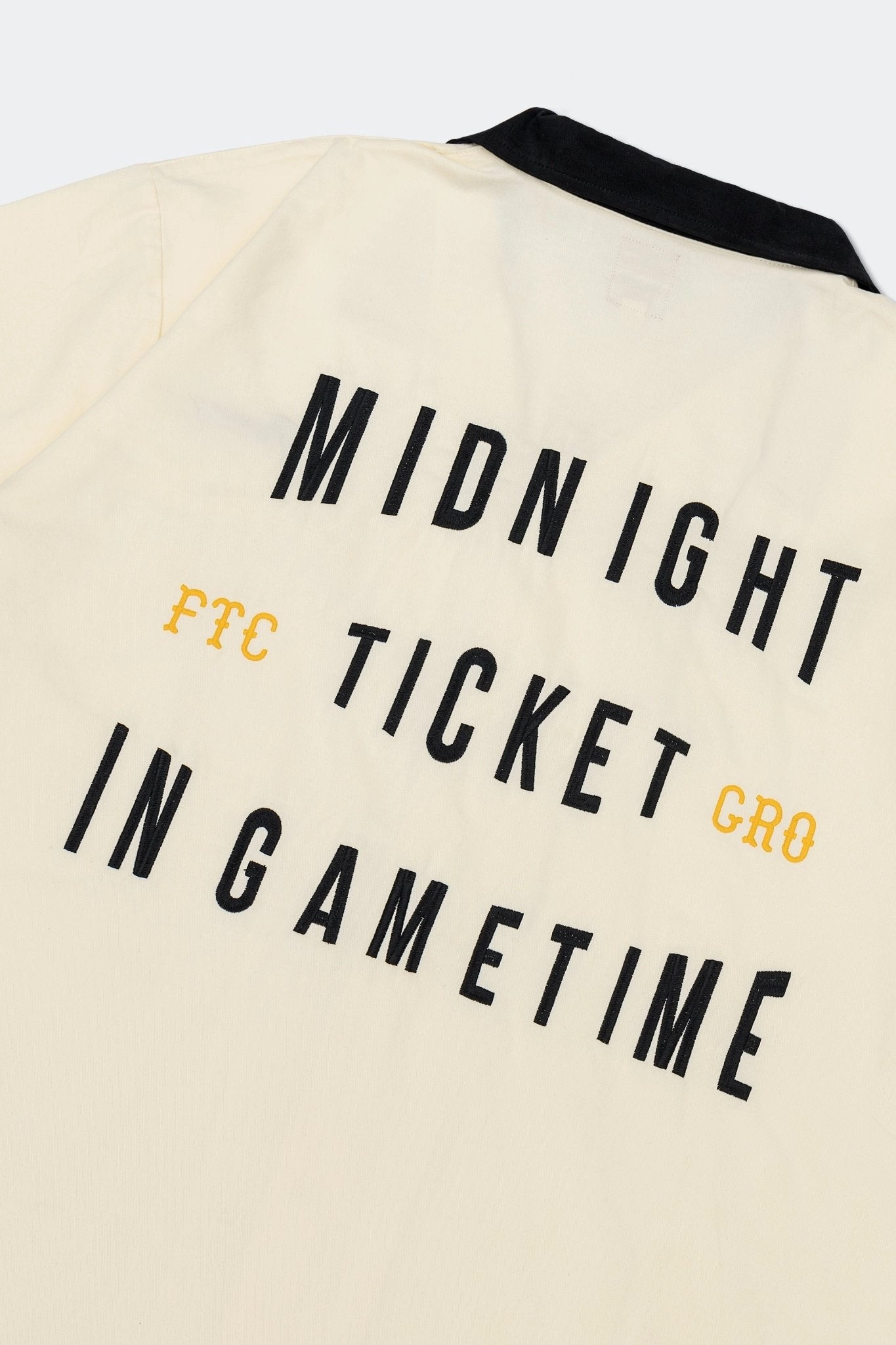 GROCERY X FOOTLOOSE TYCOON GAMETIME BOWLING SHIRT/ CREAM WHITE