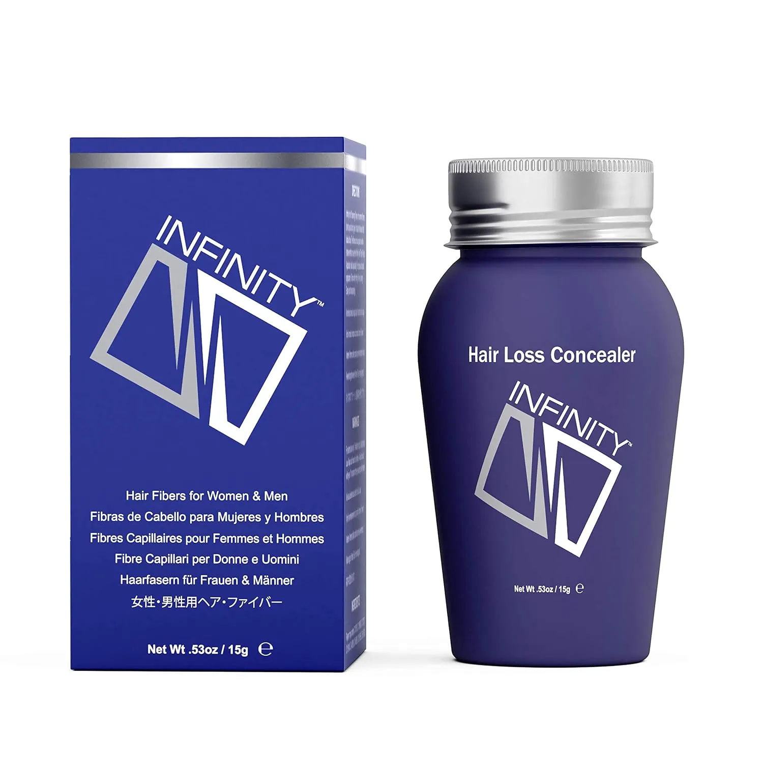 Hair Thickening Fiber - Hair Loss Concealer for Men & Women - Black, 15g