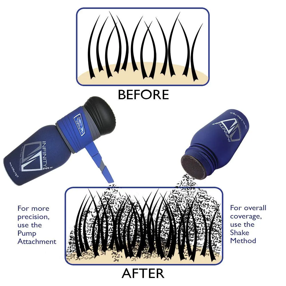 Hair Thickening Fiber - Hair Loss Concealer for Men & Women - Black, 15g