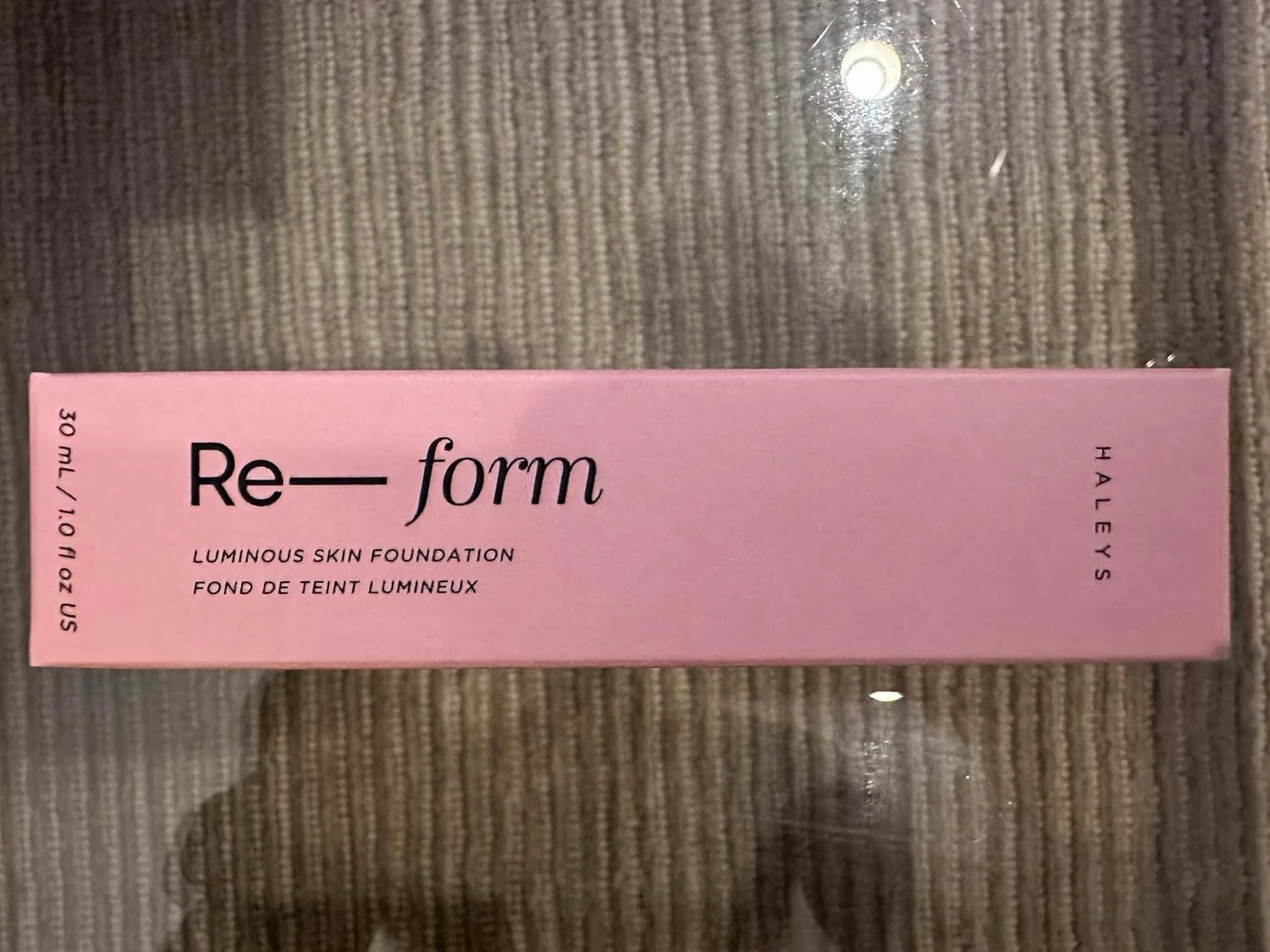 HALEYS Re-form Luminous Skin Foundation, VEGAN   CRUELTY-FREE, Blurs, Conceals, Blendable, Buildable Med-to-Full Coverage, Weightless, Oil-free, All-Day Wear, Hyaluronic Acid, All skin types (7.0)