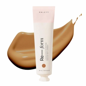 HALEYS Re-form Luminous Skin Foundation, VEGAN   CRUELTY-FREE, Blurs, Conceals, Blendable, Buildable Med-to-Full Coverage, Weightless, Oil-free, All-Day Wear, Hyaluronic Acid, All skin types (7.0)