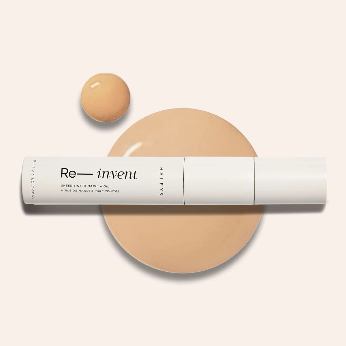 HALEYS Re-invent Sheer Tinted Marula Oil (Fair Cool), Skin Tint, Tinted BB Moisturizer, Tinted Foundation, Face Oil, Hydrate Skin, Flexible Shades, Low to Med Coverage, For All Skin Types
