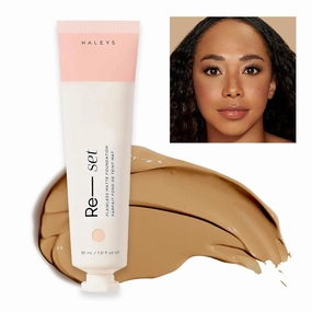 HALEYS Re-set Full Coverage Matte Foundation, VEGAN   CRUELTY-FREE, Oil-Free Liquid Foundation with Double-Dose Pigments for Long-Lasting, Smooth, Natural Finish for Sensitive, Acne-Prone Skin (6.5)