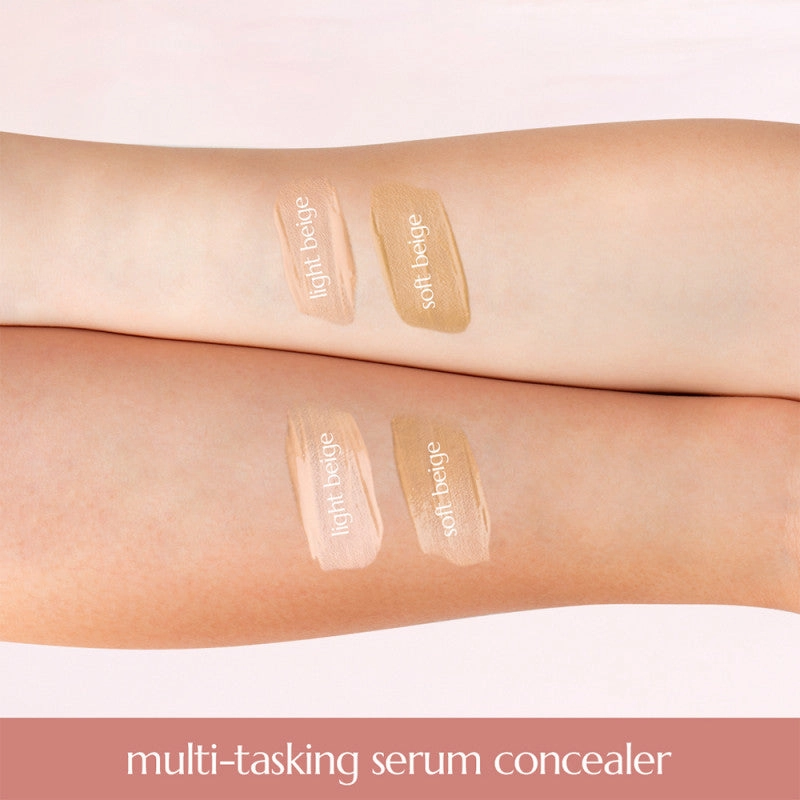 Happy Skin Second Skin Multi-Tasking Serum Concealer in Soft Beige