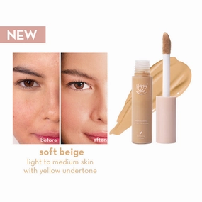 Happy Skin Second Skin Multi-Tasking Serum Concealer in Soft Beige