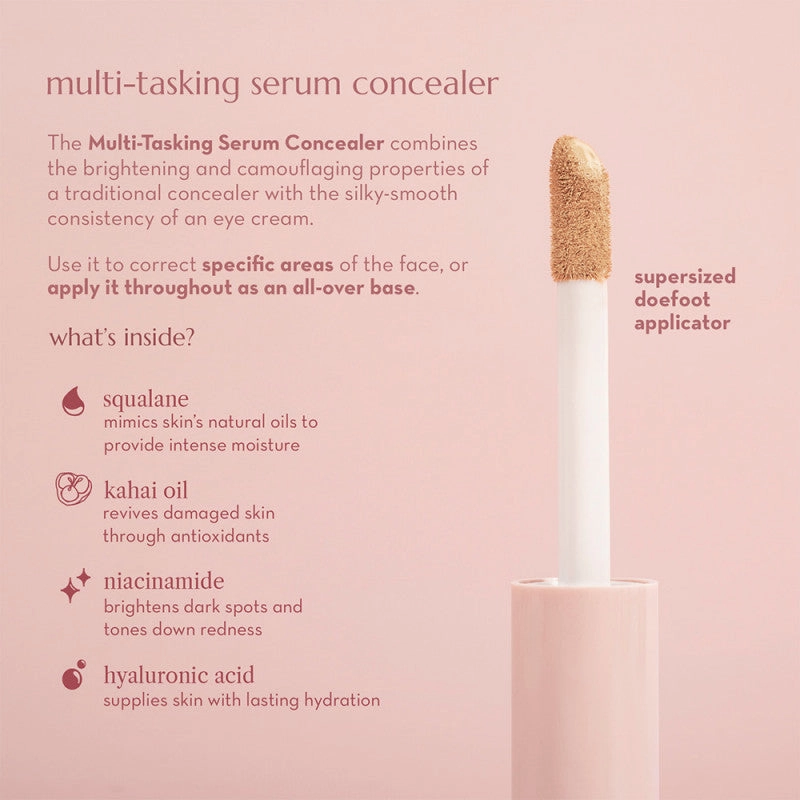 Happy Skin Second Skin Multi-Tasking Serum Concealer in Soft Beige