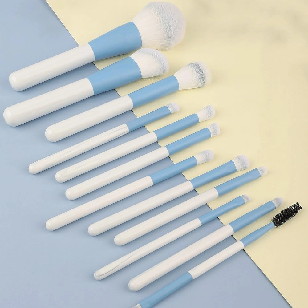 HBJWOV 12 Pieces of Makeup Brush Set Beginner's Full Set of Soft Hair Powder Eye Shadow Beauty Brush Makeup Tools