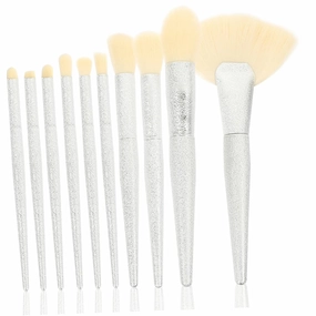 Hemoton 1set Loose Powder Blush Eye Brush Transparent Handle Makeup Kit for Women Professional Eye Tool Brushes for Blending Highlighting Application Safe Lightweight