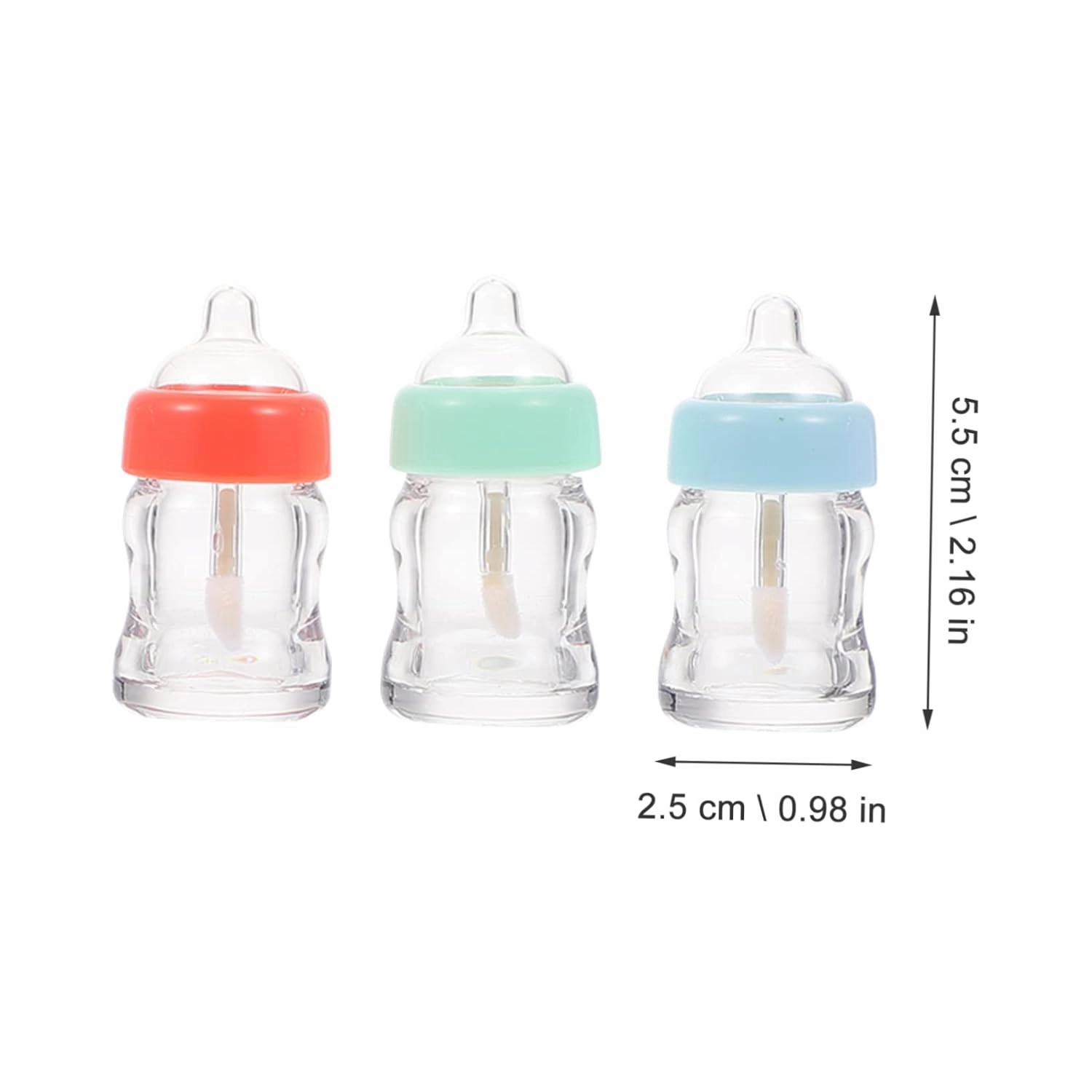 Hemoton Liquid Blush Bottles Empty 2sets Lip Gloss Bottle Lip Gloss Tubes Bottle Clear Lip Gloss Clear Gloss Lip Gloss Empty Lip Gloss Diy Lip Gloss Clear Lip Lip Oil Plastic 10pcs*2