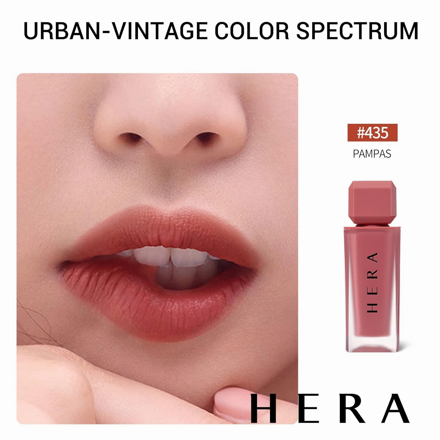 HERA Matte lip Tint, Smooth and Moisturizer Lipstick, Jennie Picked Nourishing Liquid Lip Stick by Amorepacific (PAMPAS, Powder Matte Lip Tint)