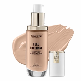 High Coverage Perfect Radiance Foundation for Flawless Finish Face Makeup, Super Stay Professional Waterproof Full Base Foundation for Oily Dry All Skin Women (Nude)